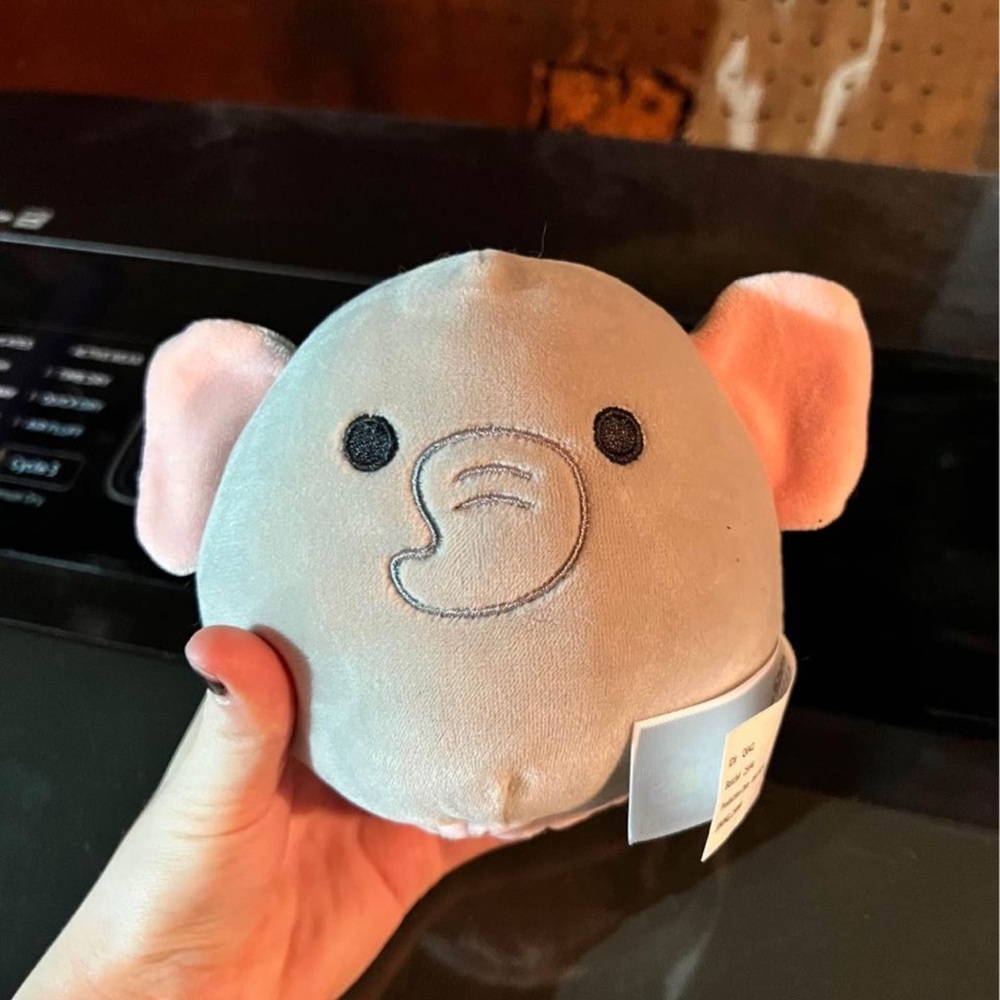 Elephant and cat flip squishmallow